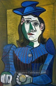 Buste de Femme au chapeau 3 1962 cubisme Pablo Picasso Peinture à l'huile